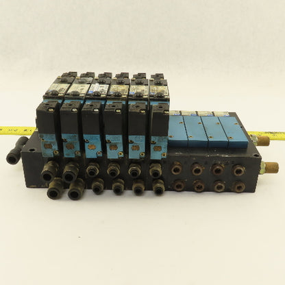 MAC 92B-FAB-BJ4-DM-DDAP-1DM Pneumatic Valve Bank 5/3 Way Open Center 24VDC Coil