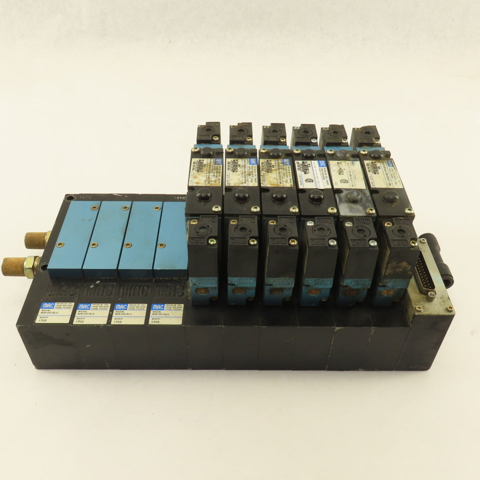 MAC 92B-FAB-BJ4-DM-DDAP-1DM Pneumatic Valve Bank 5/3 Way Open Center 24VDC Coil