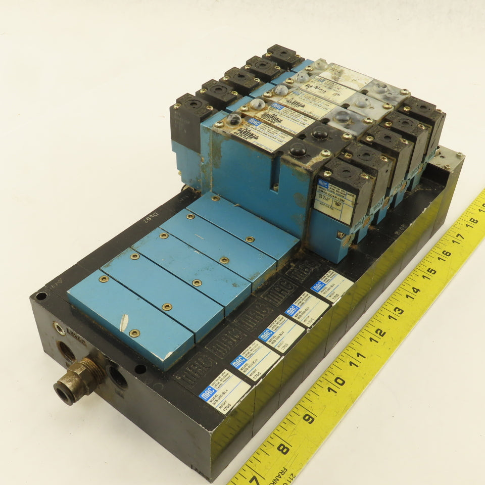 MAC 92B-FAB-BJ4-DM-DDAP-1DM Pneumatic Valve Bank 5/3 Way Open Center 24VDC Coil