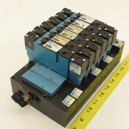 MAC 92B-FAB-BJ4-DM-DDAP-1DM Pneumatic Valve Bank 5/3 Way Open Center 24VDC Coil