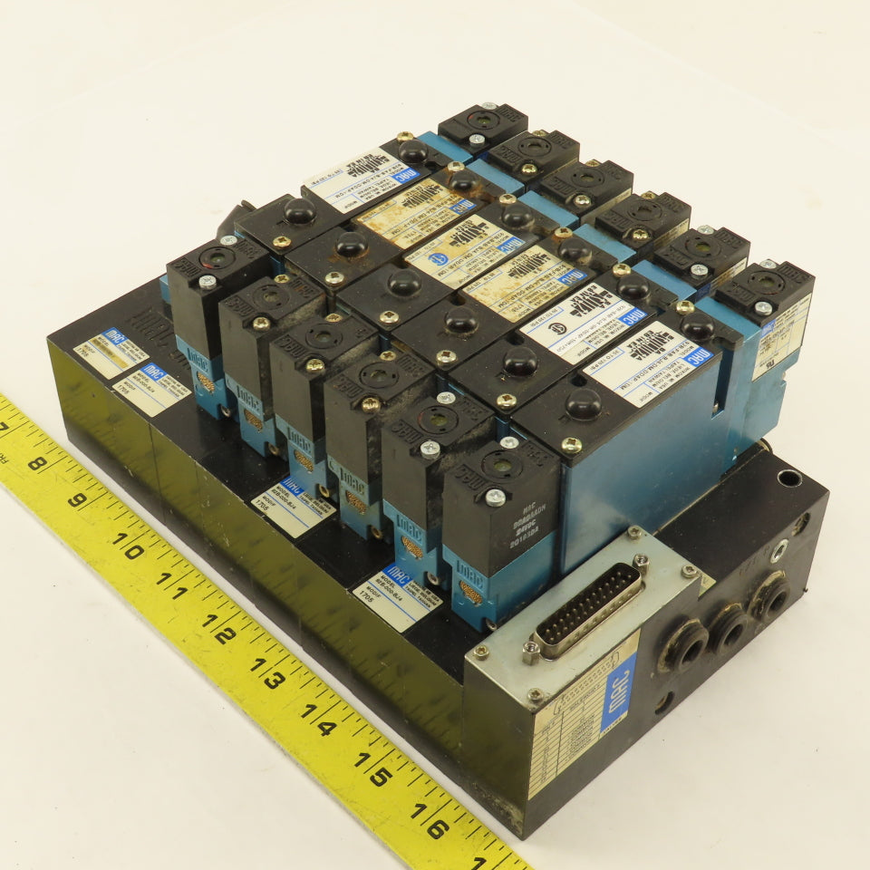 MAC 92B-FAB-BJ4-DM-DDAP-1DM Pneumatic Valve Bank 5/3 Way Open Center 24VDC Coil
