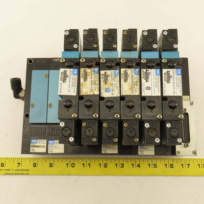 MAC 92B-FAB-BJ4-DM-DDAP-1DM Pneumatic Valve Bank 5/3 Way Open Center 24VDC Coil