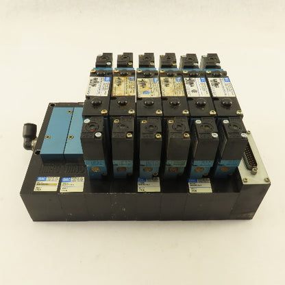 MAC 92B-FAB-BJ4-DM-DDAP-1DM Pneumatic Valve Bank 5/3 Way Open Center 24VDC Coil