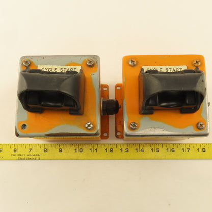 Banner Momentary Action Touch Button 2 Hand Sensor Controls 10-30VDC Lot Of 2