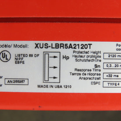 Schneider Electric XUS-LBR5A2120T Transmitter Safety Light Curtain Set 2120mm