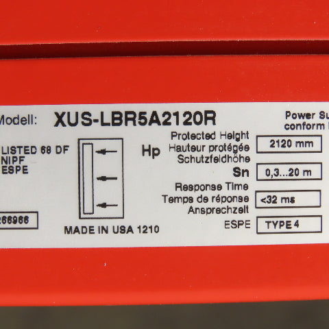 Schneider Electric XUS-LBR5A2120R Receiver Safety Light Curtain Set 2120mm