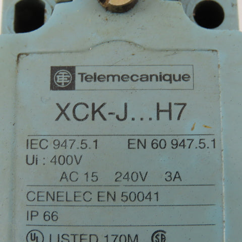 Telemecanique XCK-J H7 240V 3A Plunger Limit Switch