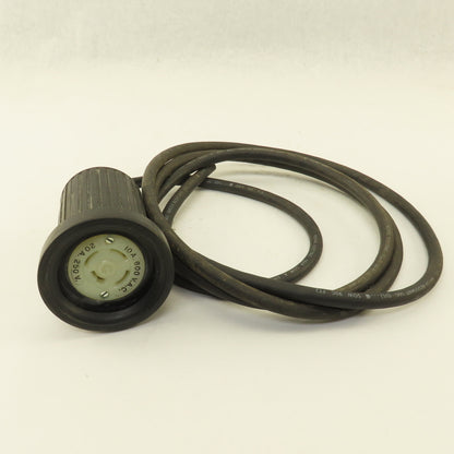 Hubbell 10A 600V 20A 250V 4 Wire W/ Ground Turn Lock Female Weatherproof Boot