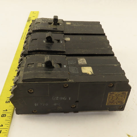 Square D Type Q1 70A 3 Pole Circuit Breaker 240V Lot Of 3