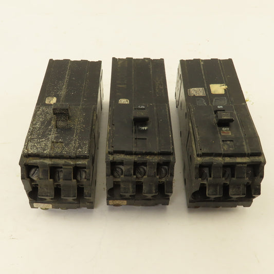 Square D Type Q1 70A 3 Pole Circuit Breaker 240V Lot Of 3