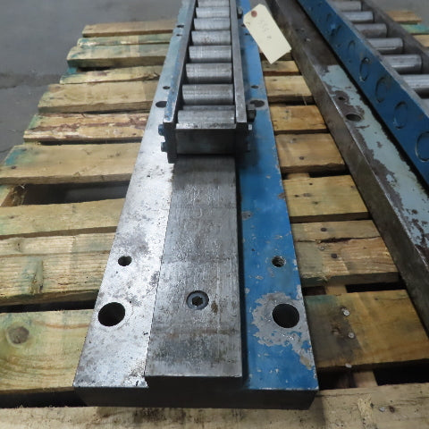 Heavy Duty Linear Roller Machine Slide 53"x8"x5-1/8" Lot of 2