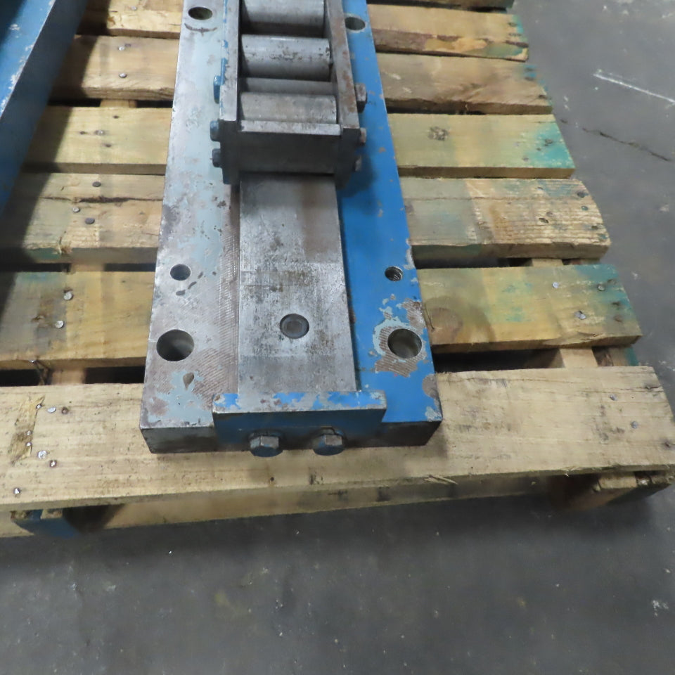 Heavy Duty Linear Roller Machine Slide 53"x8"x5-1/8" Lot of 2