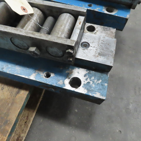 Heavy Duty Linear Roller Machine Slide 53"x8"x5-1/8" Lot of 2