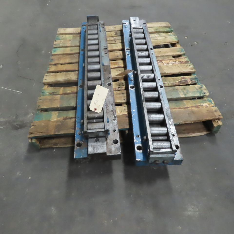 Heavy Duty Linear Roller Machine Slide 53"x8"x5-1/8" Lot of 2
