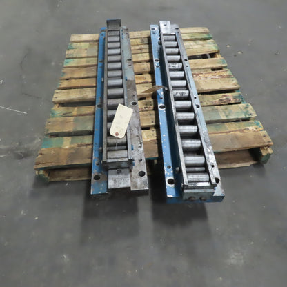 Heavy Duty Linear Roller Machine Slide 53"x8"x5-1/8" Lot of 2