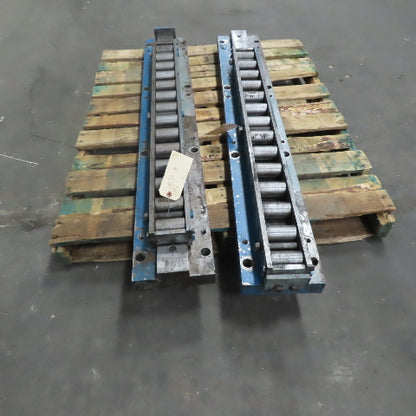 Heavy Duty Linear Roller Machine Slide 53"x8"x5-1/8" Lot of 2