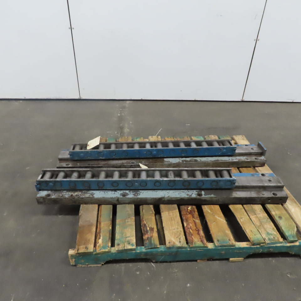 Heavy Duty Linear Roller Machine Slide 53"x8"x5-1/8" Lot of 2