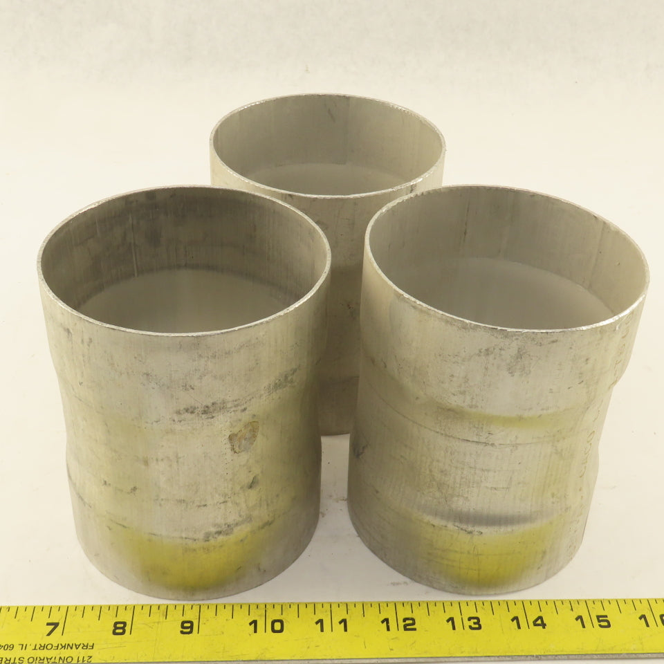 4" ID to 4" ID x 5-1/8" Aluminum Pipe to Pipe Connector Lot of 3
