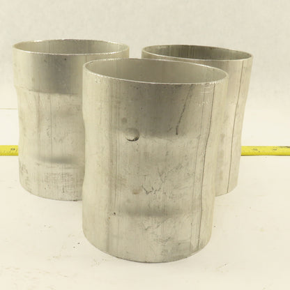 4" ID to 4" ID x 5-1/8" Aluminum Pipe to Pipe Connector Lot of 3