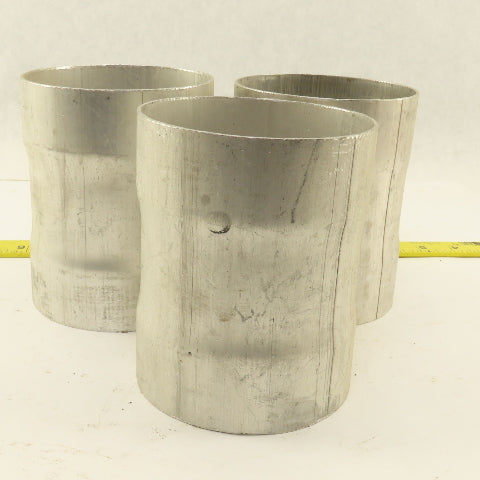 4" ID to 4" ID x 5-1/8" Aluminum Pipe to Pipe Connector Lot of 3