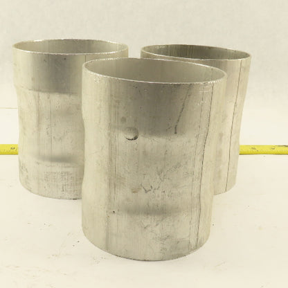 4" ID to 4" ID x 5-1/8" Aluminum Pipe to Pipe Connector Lot of 3