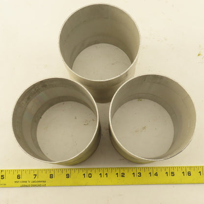 4" ID to 4" ID x 5-1/8" Aluminum Pipe to Pipe Connector Lot of 3
