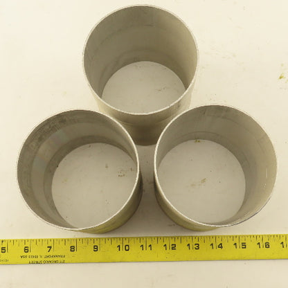 4" ID to 4" ID x 5-1/8" Aluminum Pipe to Pipe Connector Lot of 3