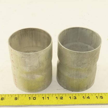 3" ID to 3" ID X 3-7/8" Npt" ID  Aluminum Pipe Adapter Connector Lot of 2