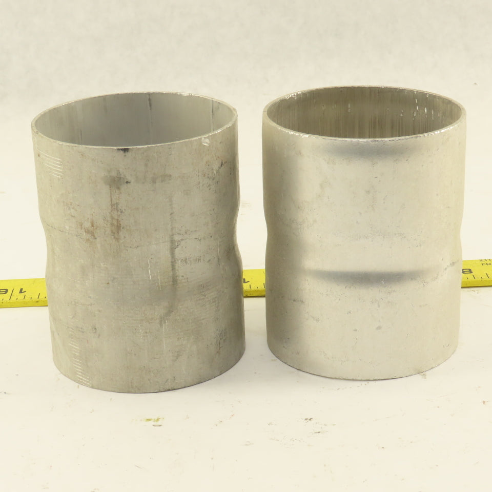3" ID to 3" ID X 3-7/8" Npt" ID  Aluminum Pipe Adapter Connector Lot of 2
