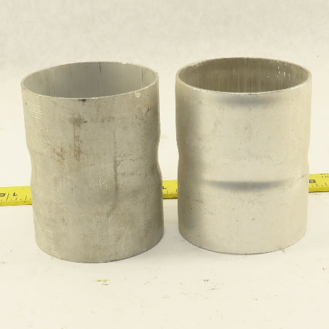 3" ID to 3" ID X 3-7/8" Npt" ID  Aluminum Pipe Adapter Connector Lot of 2