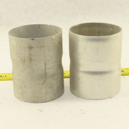 3" ID to 3" ID X 3-7/8" Npt" ID  Aluminum Pipe Adapter Connector Lot of 2
