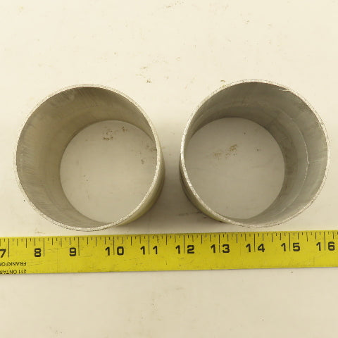 3" ID to 3" ID X 3-7/8" Npt" ID  Aluminum Pipe Adapter Connector Lot of 2