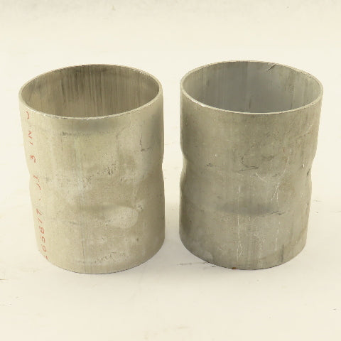3" ID to 3" ID X 3-7/8" Npt" ID  Aluminum Pipe Adapter Connector Lot of 2