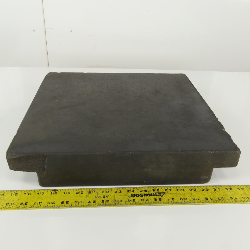 18" x 18" Black Granite Inspection Surface Plate 3-1/2" Thick 2" Ledge