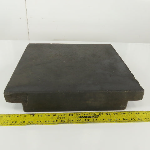 18" x 18" Black Granite Inspection Surface Plate 3-1/2" Thick 2" Ledge