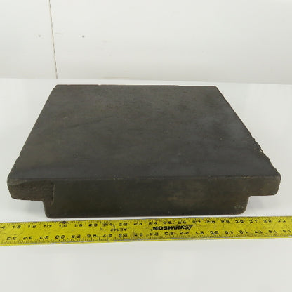 18" x 18" Black Granite Inspection Surface Plate 3-1/2" Thick 2" Ledge