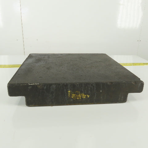 18" x 18" Black Granite Inspection Surface Plate 3-1/2" Thick 2" Ledge