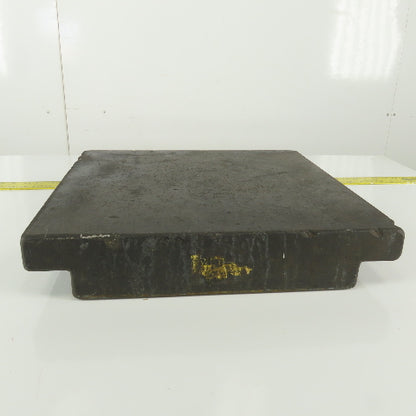 18" x 18" Black Granite Inspection Surface Plate 3-1/2" Thick 2" Ledge