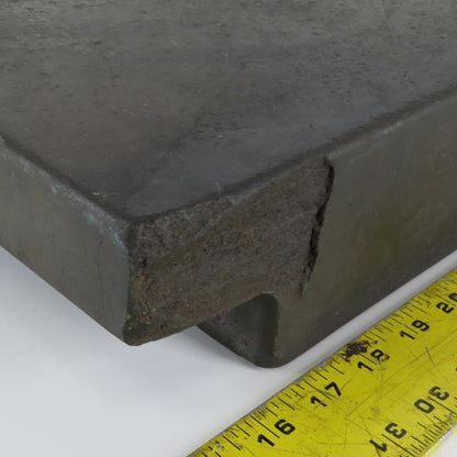 18" x 18" Black Granite Inspection Surface Plate 3-1/2" Thick 2" Ledge