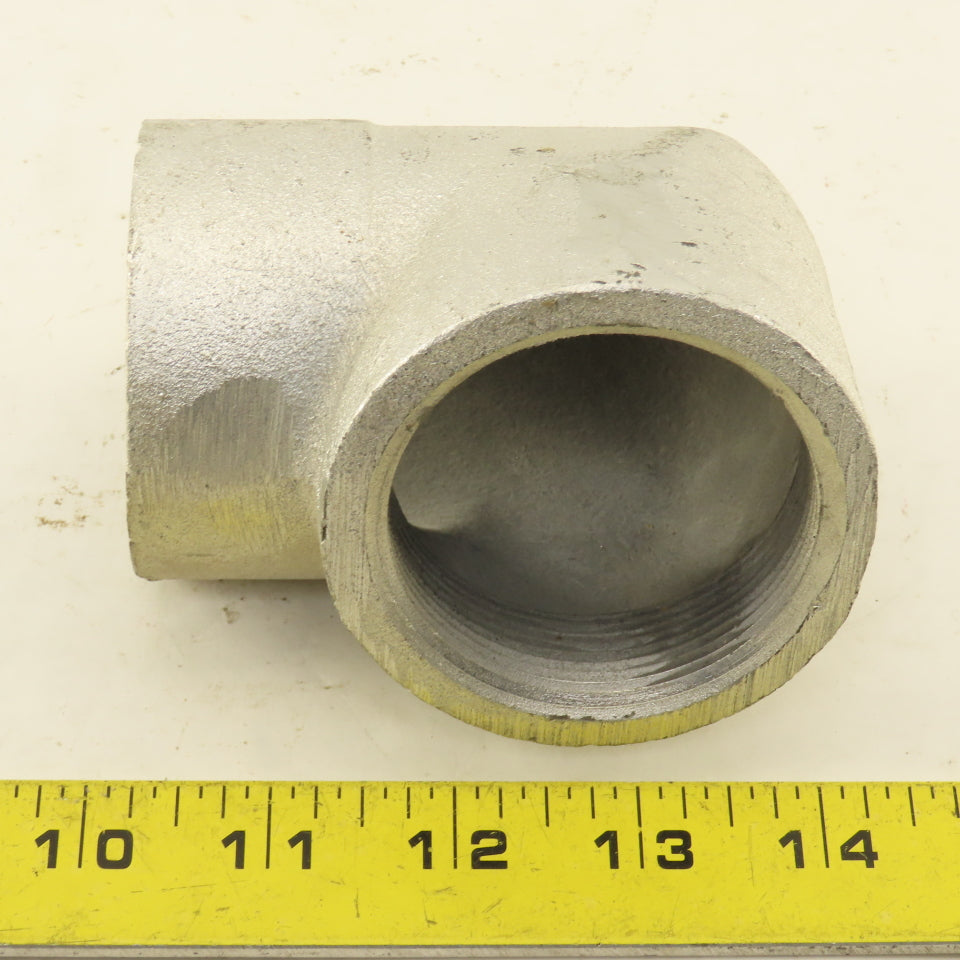 Cast  Aluminum 90° 2-1/8" ID to 2" NPT