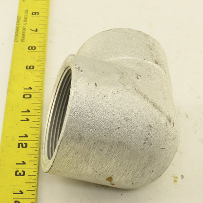 Cast  Aluminum 90° 2-1/8" ID to 2" NPT