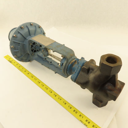 Foxboro V1SF3A5A00L Stabilflo 1" NPT Class 250 Pneumatic Actuator Gate Valve