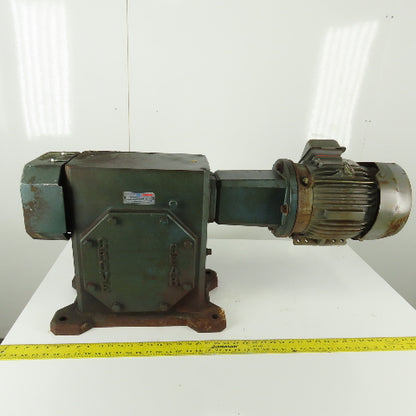Grove Gear TM1600-3 60:1 Ratio 28.75RPM 5Hp 230/460V 3Ph Gear Motor