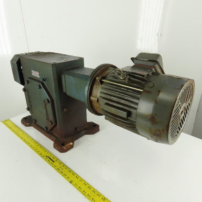 Grove Gear TM1600-3 60:1 Ratio 28.75RPM 5Hp 230/460V 3Ph Gear Motor