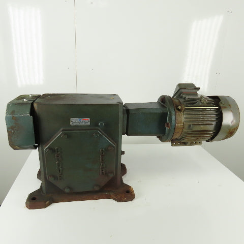Grove Gear TM1600-3 60:1 Ratio 28.75RPM 5Hp 230/460V 3Ph Gear Motor