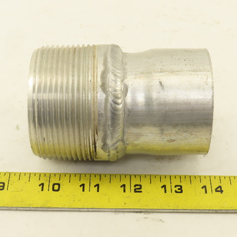 2-1/2" ID To 2-1/2" NPT Aluminum Pipe Adapter Connector