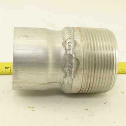 2-1/2" ID To 2-1/2" NPT Aluminum Pipe Adapter Connector