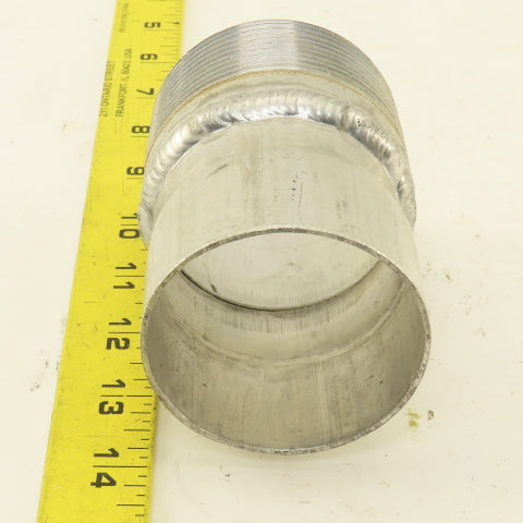 2-1/2" ID To 2-1/2" NPT Aluminum Pipe Adapter Connector