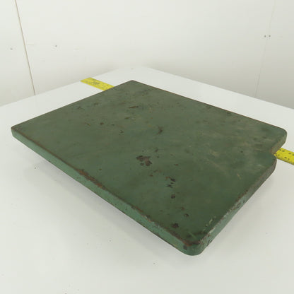 J.T. Towsley 21-1/2" x 17" Antique Steel Band Saw Deck 36"