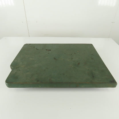 J.T. Towsley 21-1/2" x 17" Antique Steel Band Saw Deck 36"